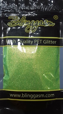 FLUORESCENT SOLVENT RESISTANT GLITTER  3.5 OZ BY WEIGHT #6 FC333