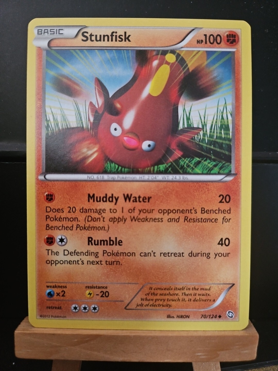 Pokemon TCG Dragons Exalted 70/124 - STUNFISK, Regular Unlimited Uncommon