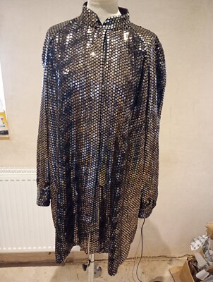 Bruce by Bruce Oldfield Vintage Sequin Jacket Shirt Early 1980s