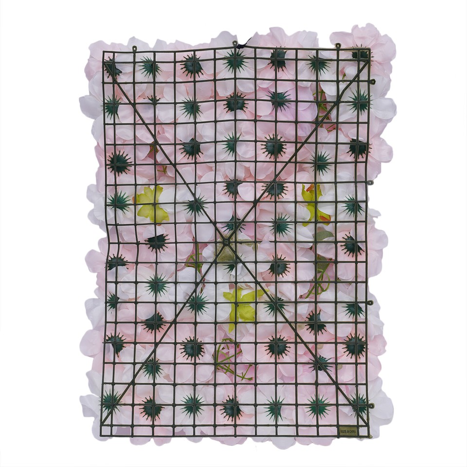 12 pcs Artificial Hydrangea Flower Wall Panel Party Garden Wedding