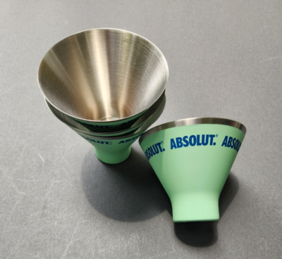 Absolute Vodka Moscow Mule Martini Shakey Cup Cups Stainless Steel Shot Glass