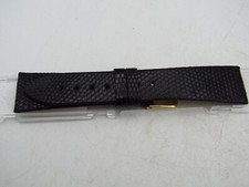 HADLEY ROMA GENUINE LIZARD 8R REGULAR 8mm LADIES WATCH BAND BLACK LS700 wb6