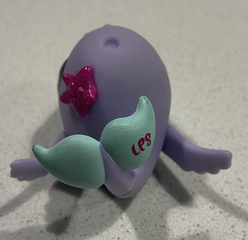 Figurine Littlest Pet Shop LPS #1134 Baleine Violette - Très Bon état - Occasion