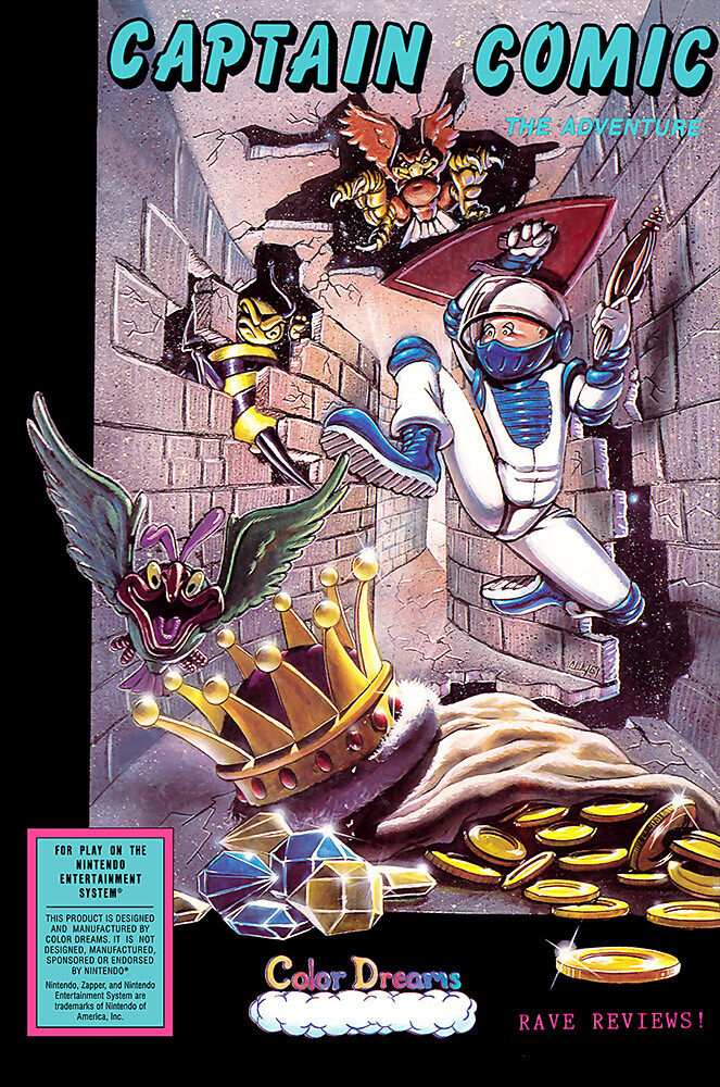 Captain Comic NES BOX ART Premium POSTER MADE IN USA - NES132 | eBay