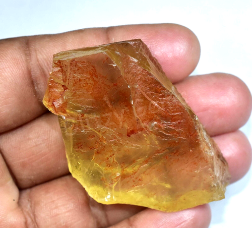 162.50 Ct Natural Lemon Citrine Untreated Specimen FACET CERTIFIED Rough - Picture 6 of 6