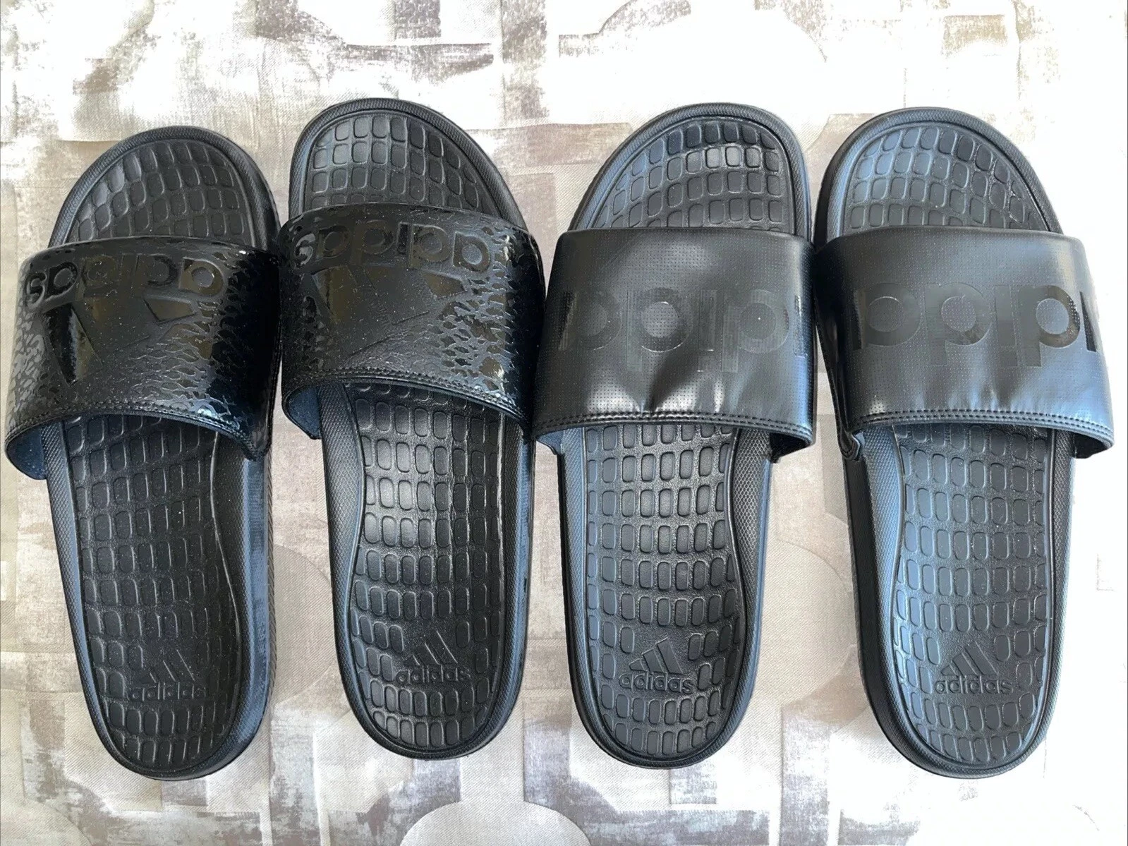 Nero Sandali da uomo Adidas Slides