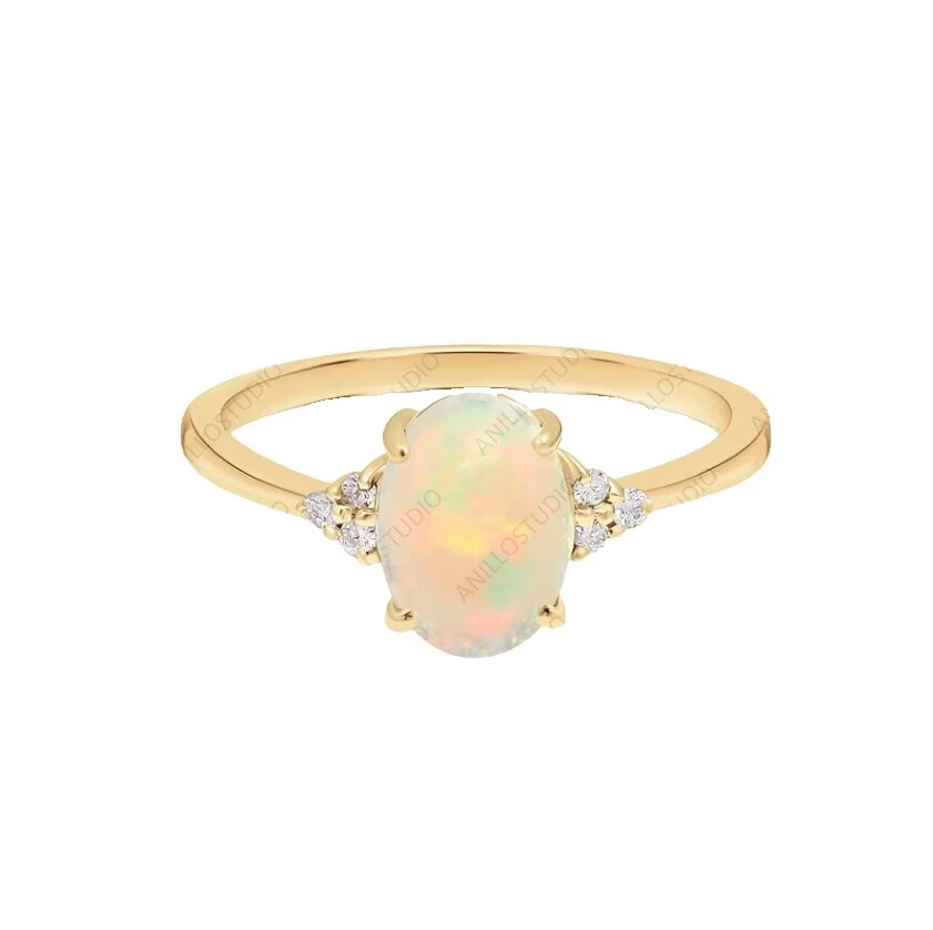 Anéis de Moda Sorte De Opala