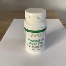 Vitality Magnesium Oxide 375 60 Capsules New & Sealed - EXP: 09-2025