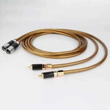 Pair OCC Copper Male RCA to Male XLR Audio Cable Hi-end Interconnect Signal Wire