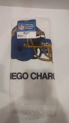 Vintage 1986 Master Industries 12x18 San Diego Chargers Towel Made In USA 