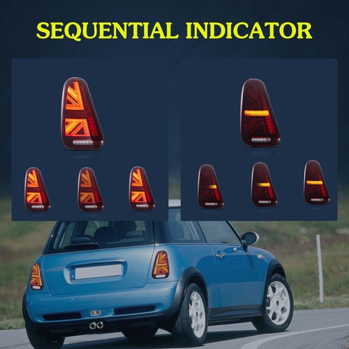 VLAND LED Rückleuchten Rot für 2001-07 BMW Mini Cooper R50 R52 R53 sequentiellen - Bild 3 von 8
