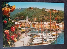 postcard Italy Portofino the World's Pearl older chrome Brunner & C Como