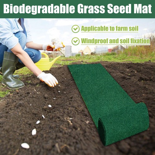 Grass Seed Mat Roll Biodegradable Lawn Seed Mat Grass Seed Germination