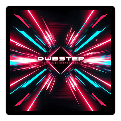 Dubstep Vinyl Decal Music Laptop Sticker Club DJ Sticker 88 x 88mm