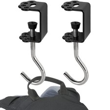 Desk Mount Bag Holder Hook Clamp-On Backpack Hanger Portable Headphones Holde...