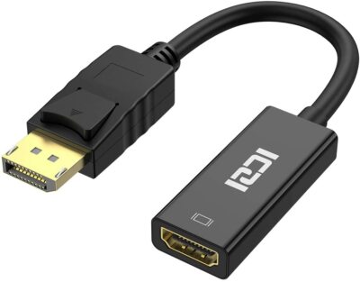 Câble adaptateur DisplayPort vers HDMI, ICZI DP vers HDMI, résolution 4K avec