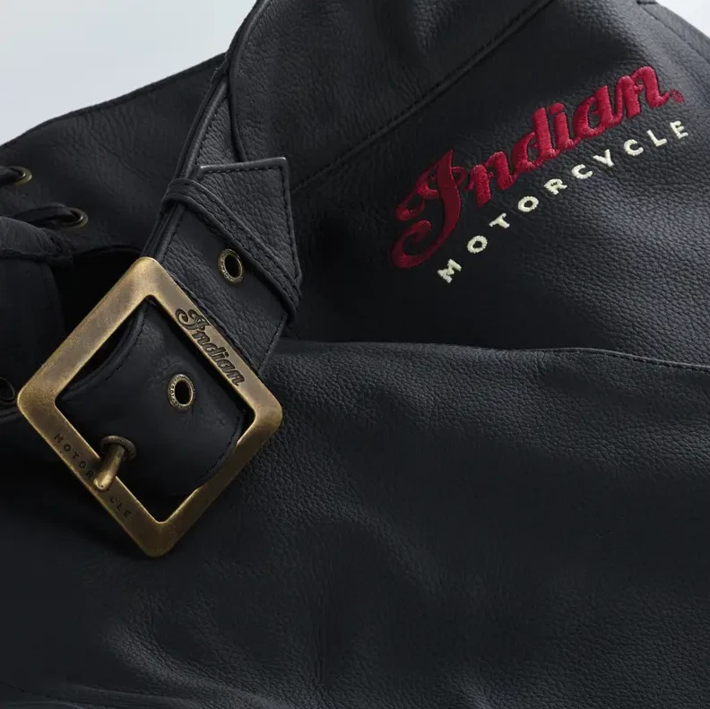 Gorras de cuero tradicionales para hombre Indian Motorcycle negras 2863712 Foto 4 de 4