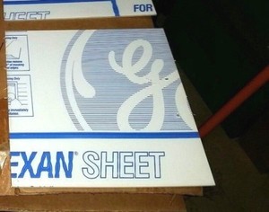 GE Lexan Sheet Polycarbonate 1/8" Thick, Clear 12.75" x 12" WITH HOLES