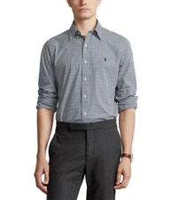 Polo Ralph Lauren Men's Classic-Fit Plaid Twill Shirt, Green Multi, XL 17.5