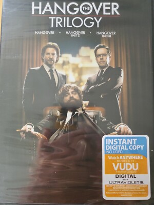 The Hangover Trilogy DVD (1 DVD, all 3 movies  (  BRAND  NEW FACTORY SEALED)