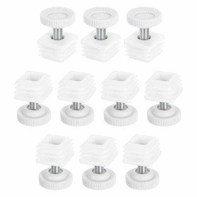 DTGN verstellbare Nivellierfüße 25 x 25 mm - weiß 10er Set