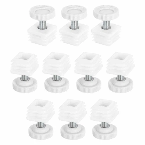DTGN Adjustable Leveling Feet 25x25mm – White 10 Set
