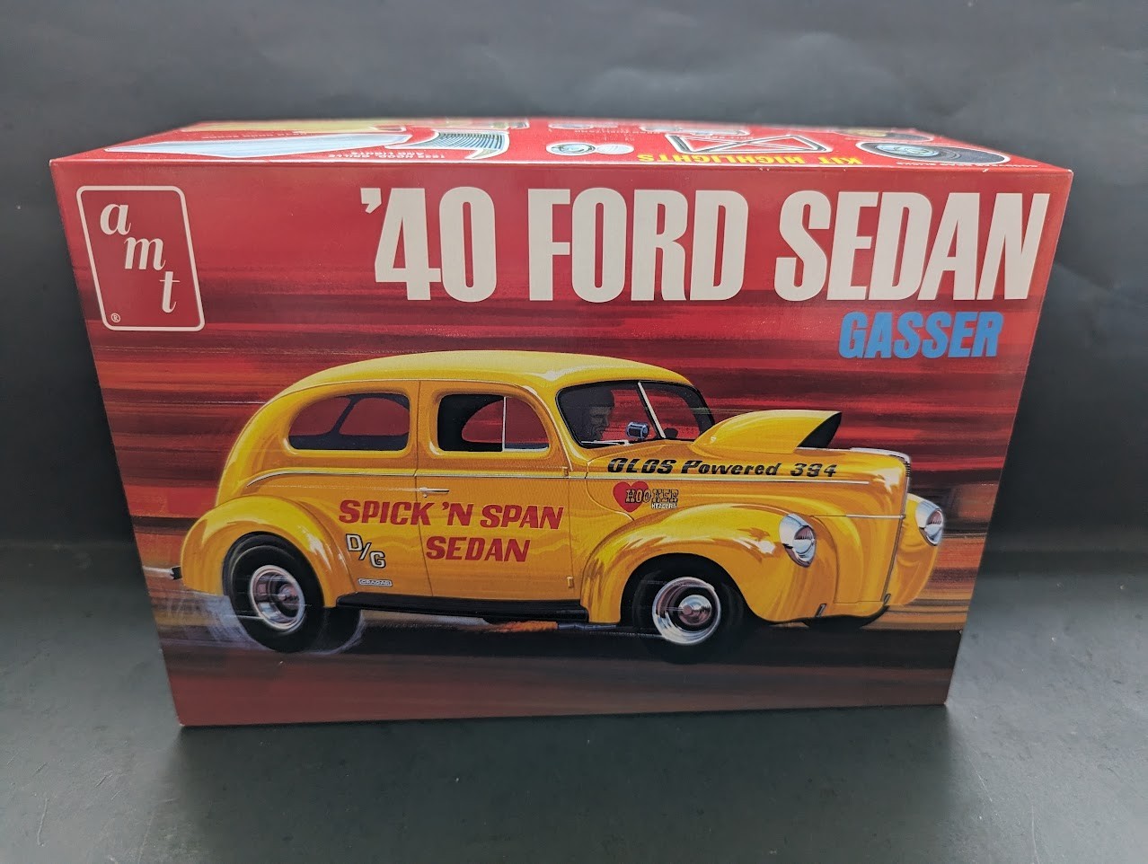 NEW IN BOX AMT '40 FORD SEDAN GASSER 1/25 SCALE MODEL CAR KI