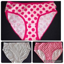 Sonoma Polka Dot Girls 12 Cat Jack 10 12 Lot 3 Cotton Bikini Panties Underwear
