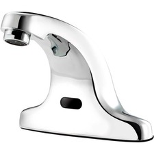 Electronic Sensor Operated Deck Mount Faucet 4" Center ADA Compliant Chrome