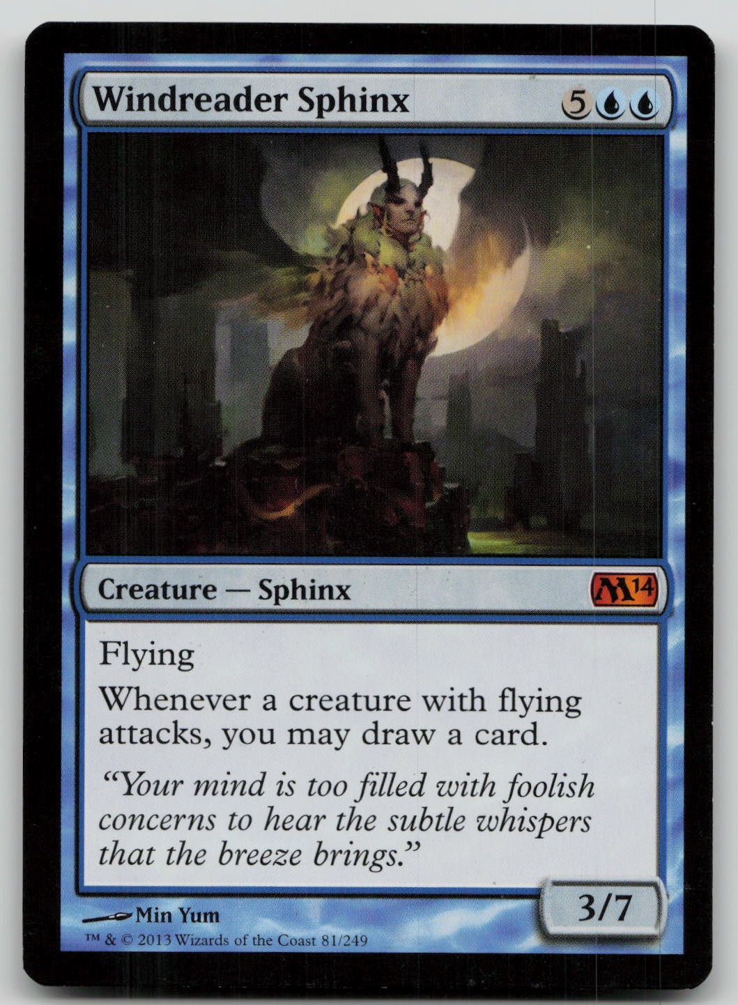Windreader Sphinx #81 (LP) Magic 2014 M14 Magic MTG