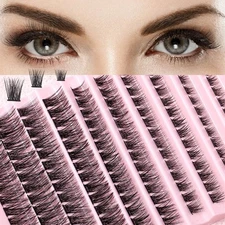 DIY Lash Clusters 8-16mm, Daily Natural Look, Short&Long Segment False Eyelashes
