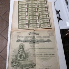 Croatia Share Certificate Of First Croatia Savings Bank 1921