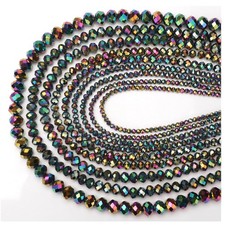Glass Beads for Jewelry Making Black Crystal Beads for Crafts Bulk  760 Pcs ...