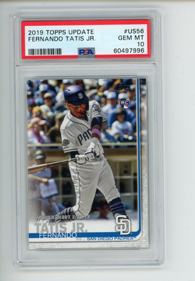 2019 Topps Update Fernando Tatis Jr #US56 Rookie RC Debut Padres 
