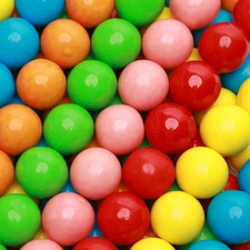3.5 Oz Assorted Gumballs Multicolor Bubble Gum With 6 Flavor Refill Pack