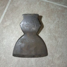 Vintage Embossed  KEEN KUTTER Hewing Axe, hatchet ec simmons keen cutlery 