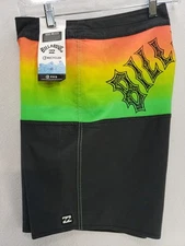 Billabong Wave Washed Recycler Pro Mid Length Boardshorts Men's Size 31 NWT 