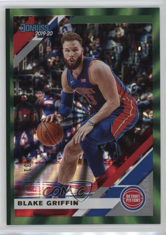 2019-20 Panini Donruss Holo Green Laser 31/99 Blake Griffin #59 11y7