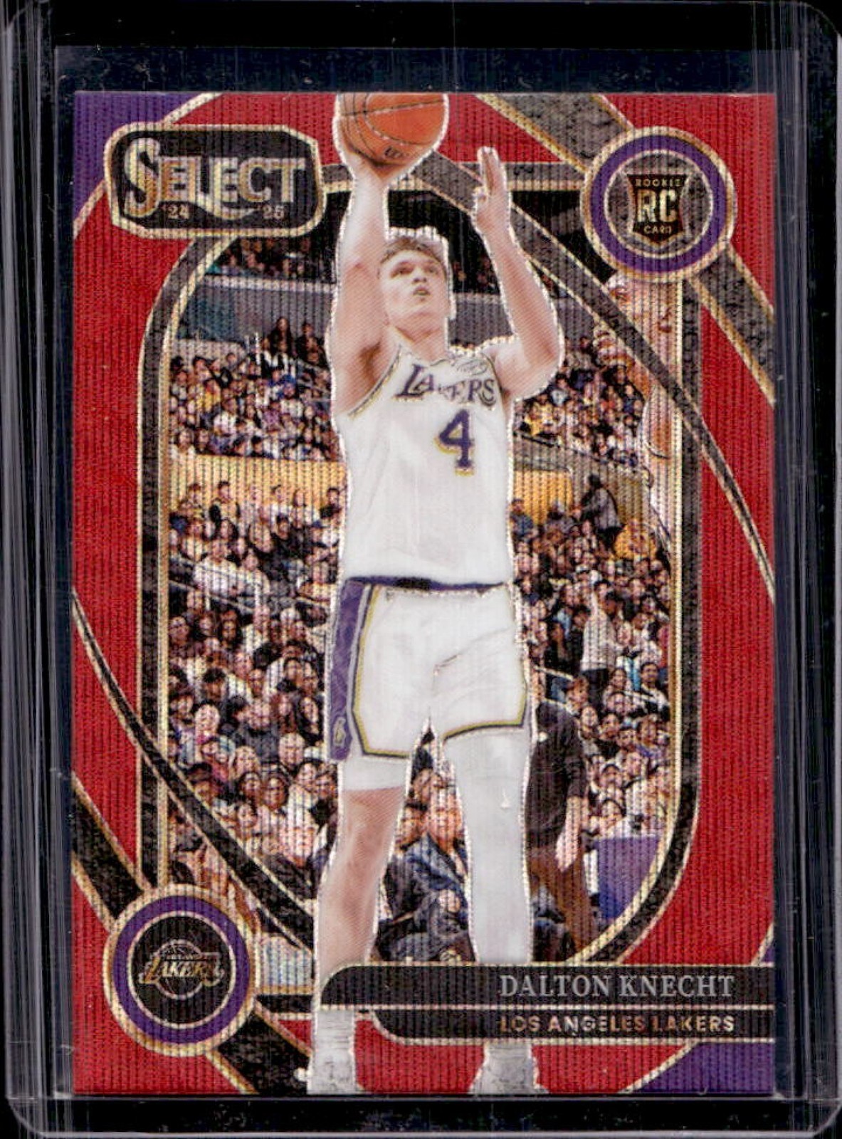 2024-25 Select Dalton Knecht Courtside RC Red Wave Prizm #276 Lakers