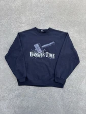 RARE Vintage 1990 Detroit Pistons Bad Boys Hammer Time Cant Touch This Crewneck