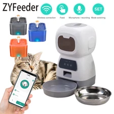3.5L Automatic Pet Feeder WiFi APP Smart Timed Cat Dog Food Dispenser + 2L Water
