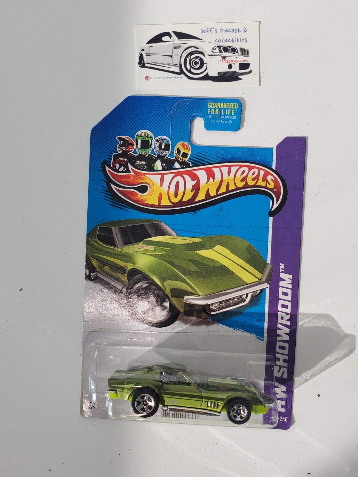 2013 Hot Wheels '69 Corvette #201 Green Kmart Exclusive