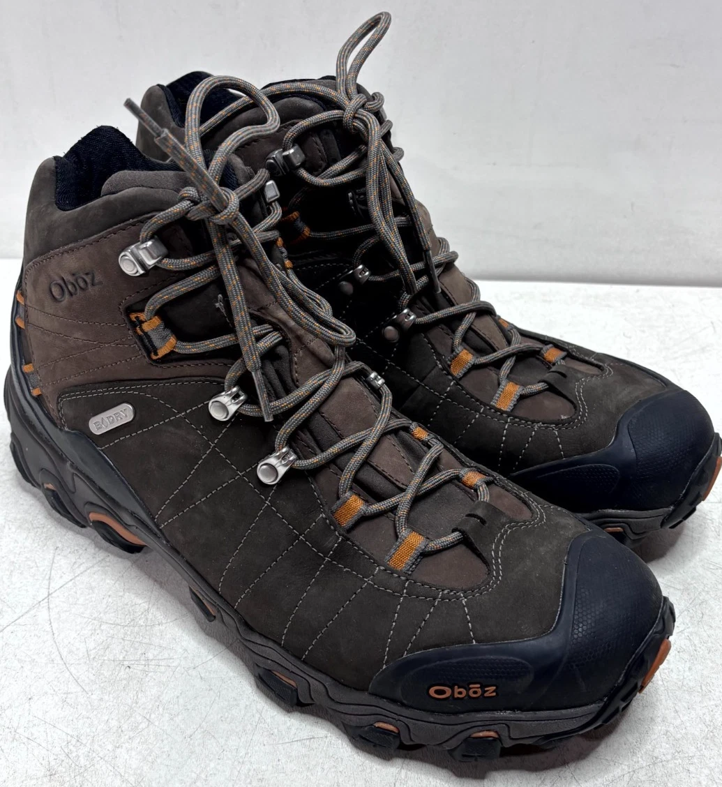 Oboz Bridger Mid B-DRY Waterproof Hiking Boots Brown Men’s Size 13 EU 47
Opens in a new window or ta