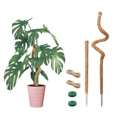 Bendable Moss Pole for Plants Monstera, Plant 1*63cm/1*122cm, Orange 