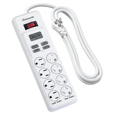 DEWENWILS 8-Outlet Power Strip with Timer, UL Listed, 15A, for Home & Pets