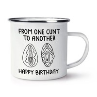 Gift Base Buntes Rude Freund Happy Birthday Emaille Becher Tasse Ehemann Ehefrau