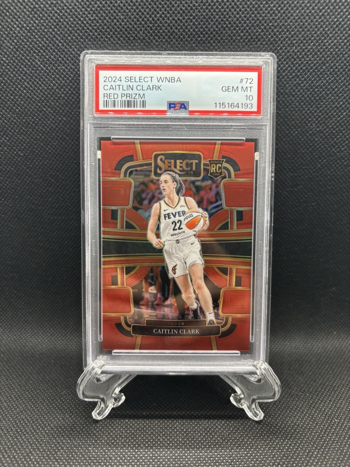 Panini Red Caitlin Clark front