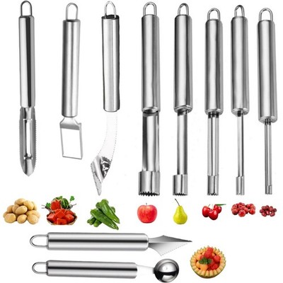 Fruit and Vegetable Corer Tool,Kitchen Fruit Carving Knife, Multi-Function St...