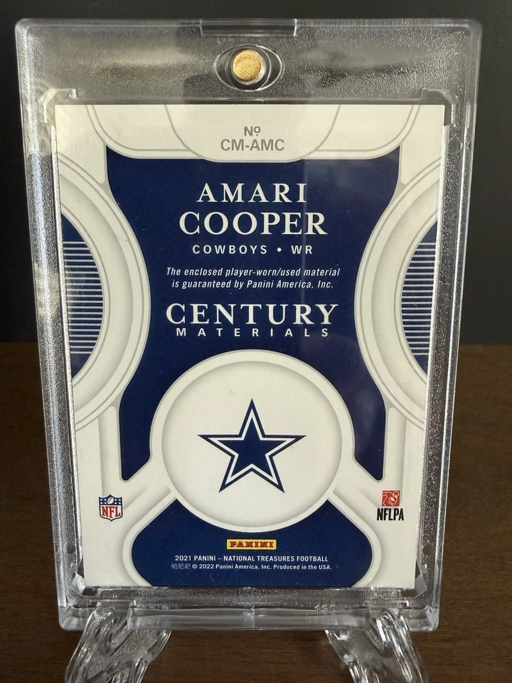 Amari Cooper 2021 National Treasures Century Materials Game Worn /50 CM-AMC - Image 2 of 3