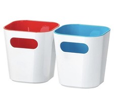 TOP IKEA GESSAN Boxen – Becher / Zahnbürstenhalter – 2er-Set Blau & Rot